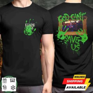 Ice Nine Kills God Can’t Save Us Merch Tee The Laugh Track Joker Merchandise Two Sided T Shirt