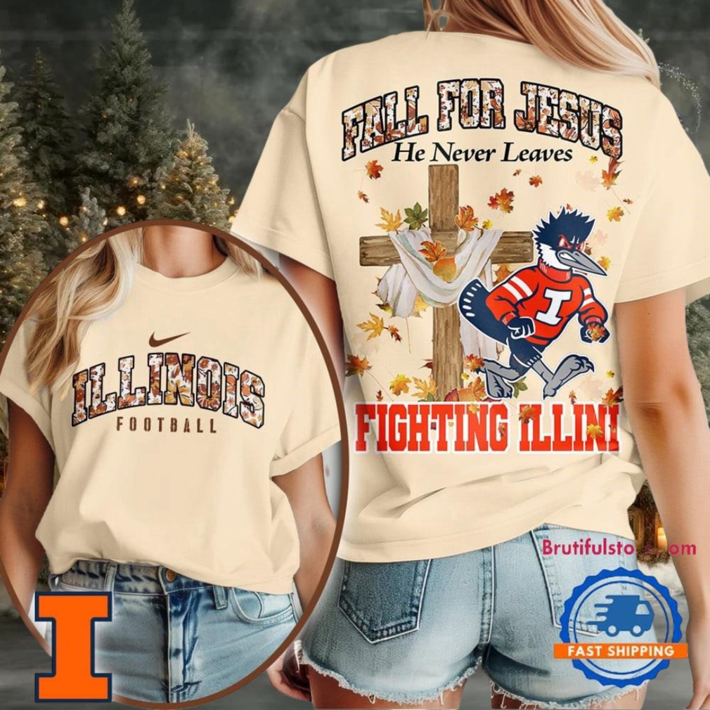 Illinois Fighting Illini 2025 NCAA Season Fall For Jesus Unisex 3D Shirt Illinois Fighting Illini 2025 NCAA Season Fall For Jesus Unisex 3D Shirt