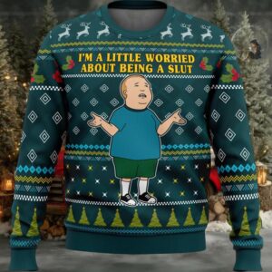 I’m A Little Worried King Of The Hill Ugly Christmas Sweater