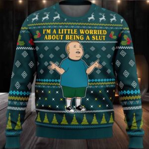 I’m A Little Worried King Of The Hill Ugly Christmas Sweater