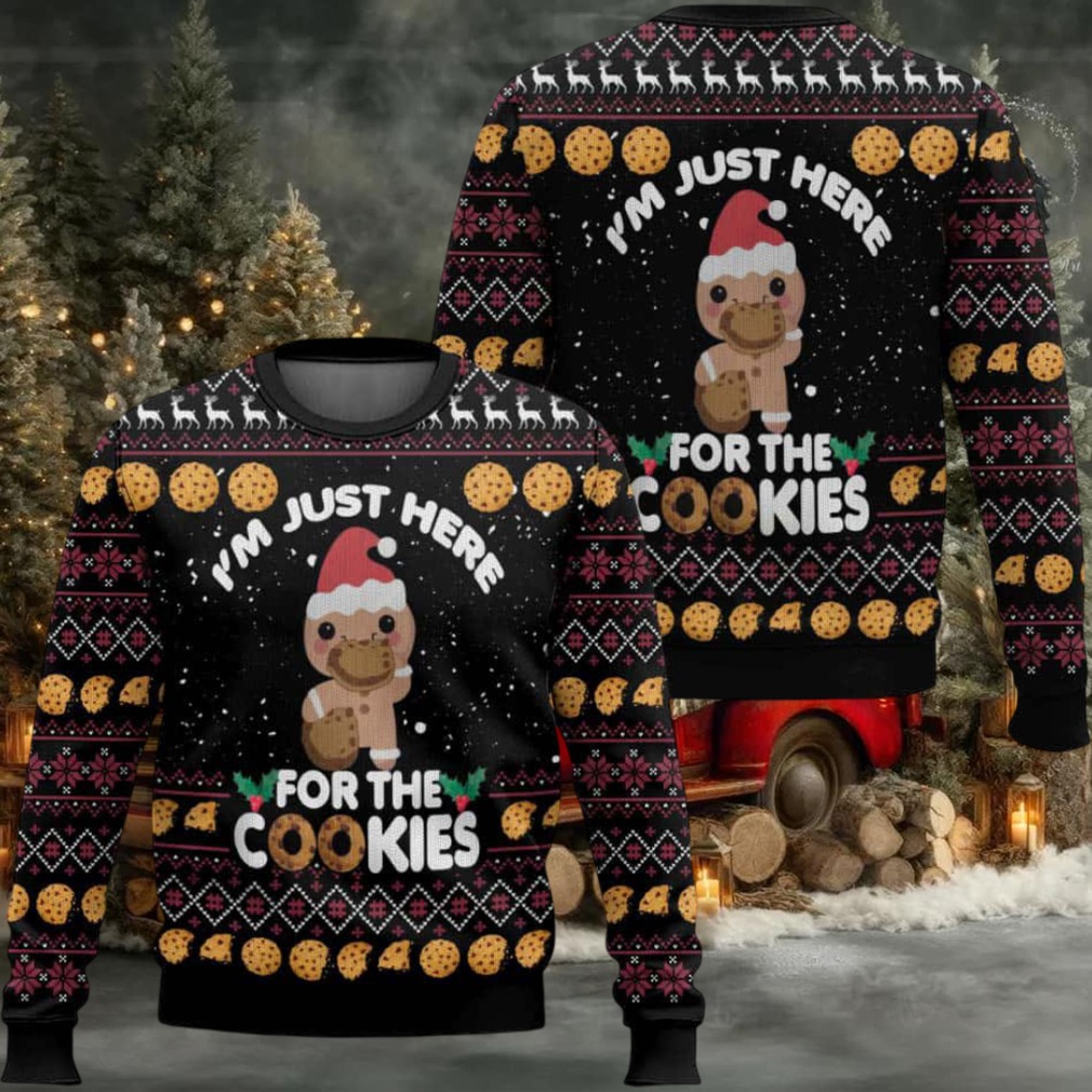 I’m Just Here For The Cookies Ugly Christmas Sweater I’m Just Here For The Cookies Ugly Christmas Sweater