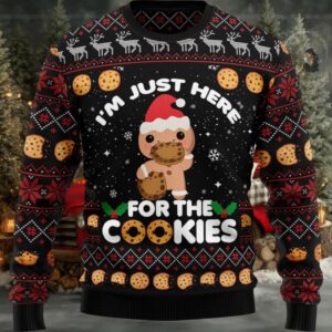 I’m Just Here For The Cookies Ugly Christmas Sweater