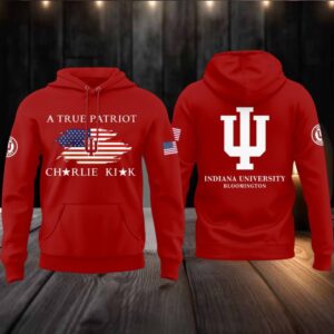 Indiana Hoosiers University 2025 A True Patriot Charlie Kirk Legacy Hoodie T Shirt
