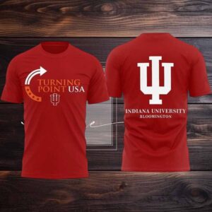 Indiana University Turning Point USA 2025 New Two Sided Shirt