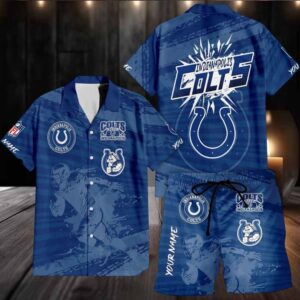 Indianapolis Colts Combo Hawaiian Shirt And Shorts