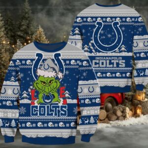 Indianapolis Colts NFL Grinch Football Limited Ugly Christmas Sweater