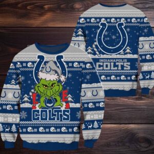Indianapolis Colts NFL Grinch Football Limited Ugly Christmas Sweater