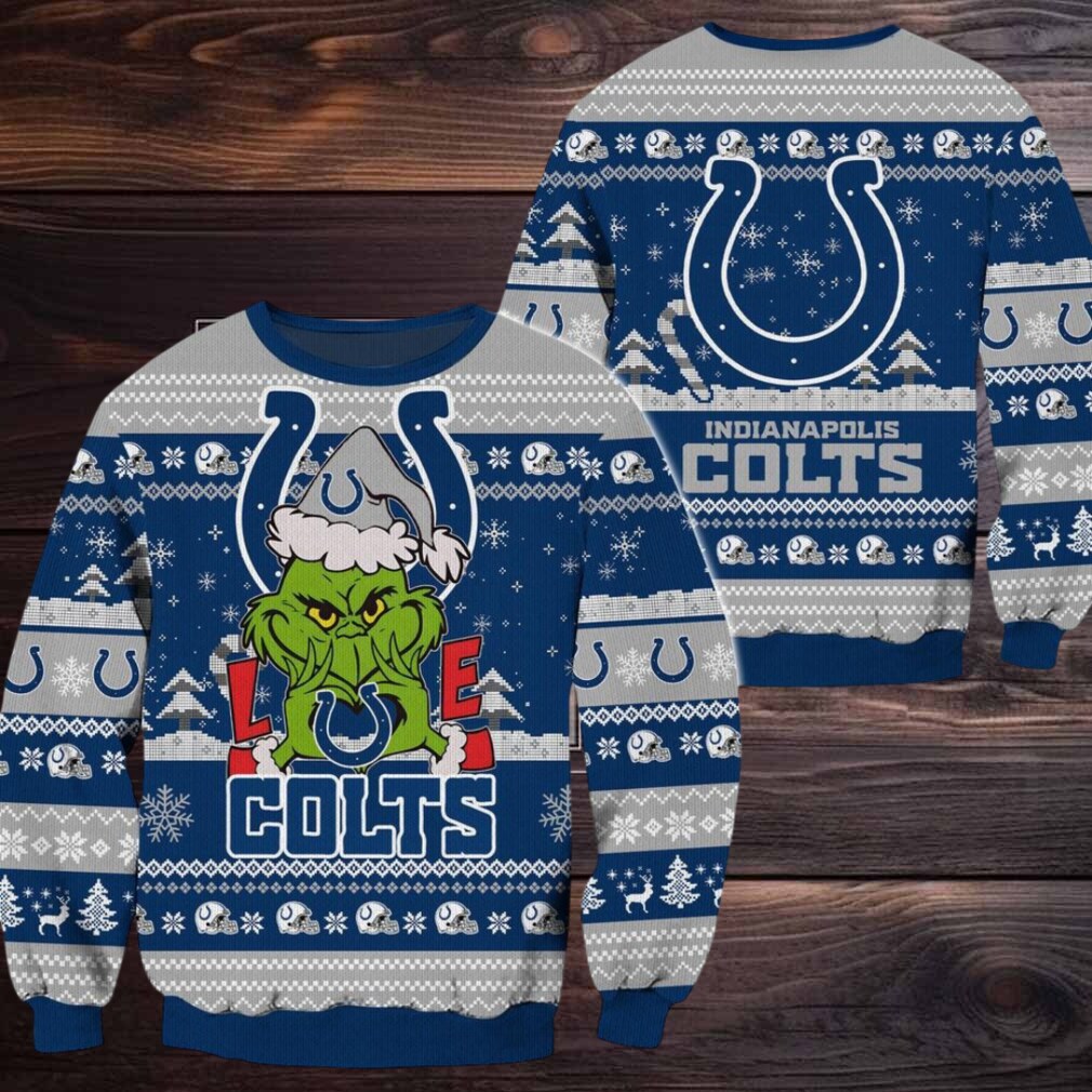 Indianapolis Colts NFL Grinch Football Limited Ugly Christmas Sweater Indianapolis Colts NFL Grinch Football Limited Ugly Christmas Sweater