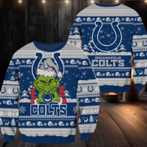 Indianapolis Colts NFL Grinch Football Limited Ugly Christmas Sweater