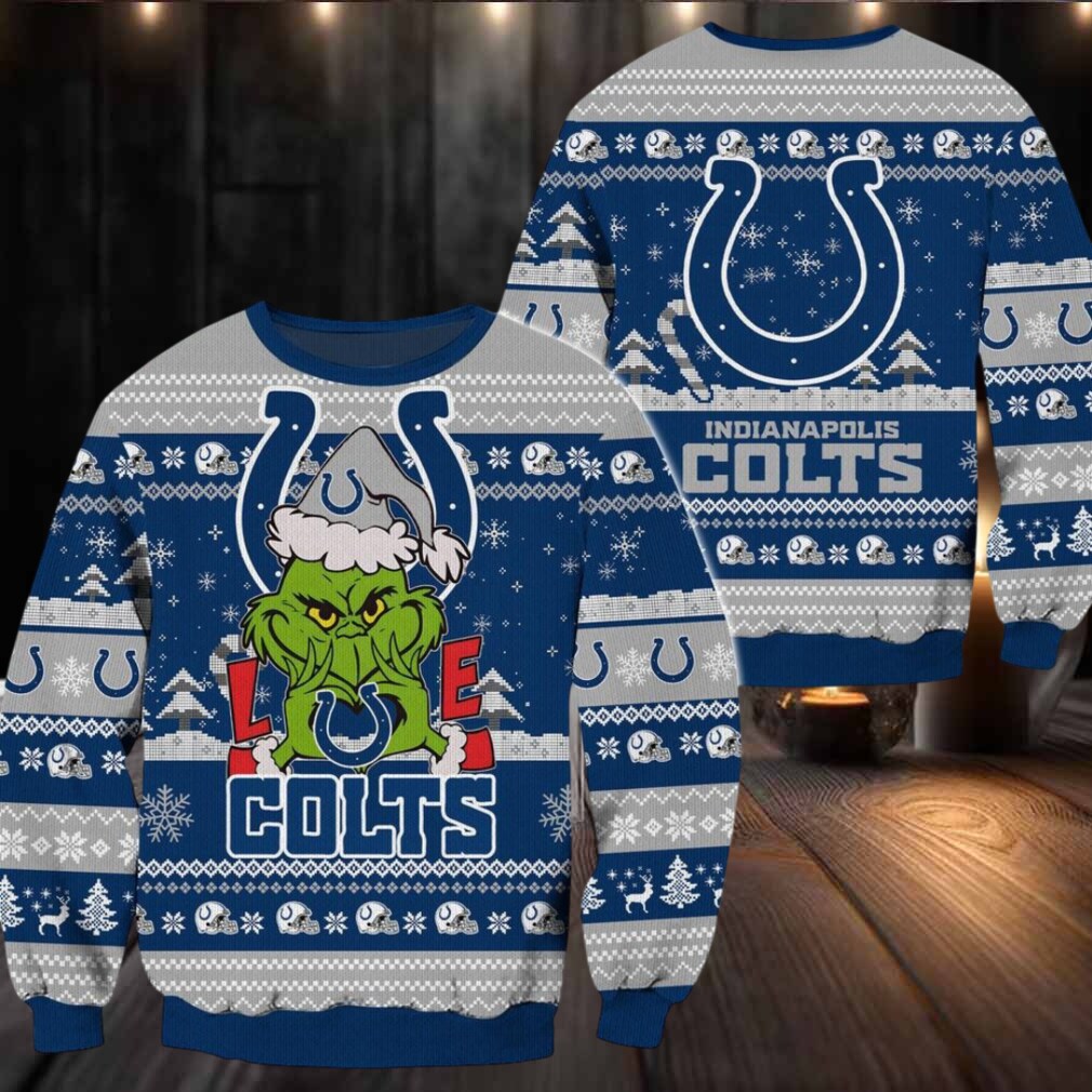 Indianapolis Colts NFL Grinch Football Limited Ugly Christmas Sweater Indianapolis Colts NFL Grinch Football Limited Ugly Christmas Sweater