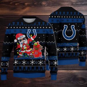 Indianapolis Colts Santa Claus Ugly Christmas Sweater