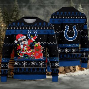 Indianapolis Colts Santa Claus Ugly Christmas Sweater