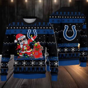 Indianapolis Colts Santa Claus Ugly Christmas Sweater