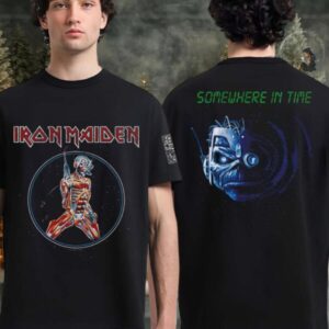 Iron Maiden 50th Anniversary Somewhere In Time Cyborg Eddie T Shirt