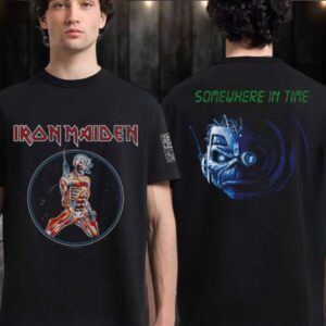 Iron Maiden 50th Anniversary Somewhere In Time Cyborg Eddie T Shirt