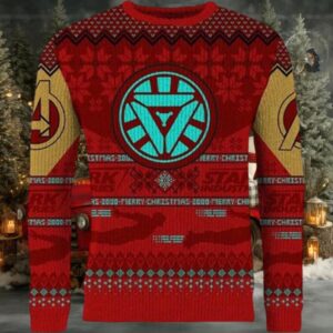 Iron Man I Love Christmas 3000 Marvel Ugly Sweater