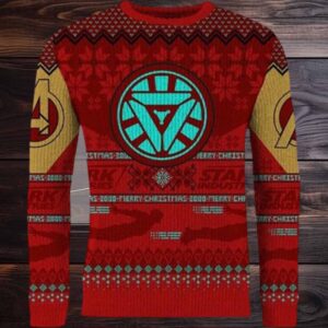 Iron Man I Love Christmas 3000 Marvel Ugly Sweater