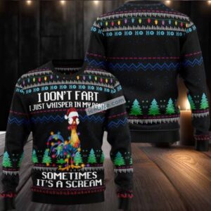 Its Scream Chicken Ugly Christmas Sweater Funny Adults
