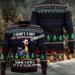 Its Scream Chicken Ugly Christmas Sweater Funny Adults