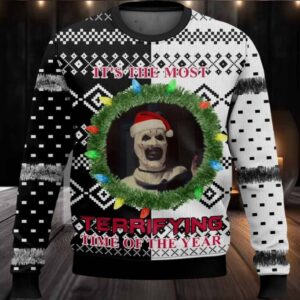It’s The Most Terrifying Time Of The Year Ugly Christmas Sweater