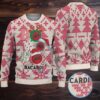 Red Twisted Tea Reindeer and Heart Pattern Ugly Sweater Red Twisted Tea Reindeer and Heart Pattern Ugly Sweater