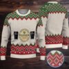 Ivory Cream Knit Hearts & Christmas Tree Bacardi Ugly Christmas Sweater