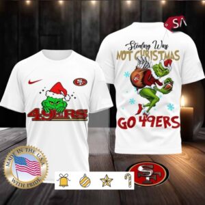 San Francisco 49ers NFL Grinch Dr. Seuss Stealing Wins Not Christmas Shirt
