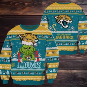 Jacksonville Jaguars NFL Grinch Football Limited Ugly Christmas Sweater