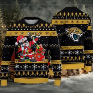 Jacksonville Jaguars Santa Claus Ugly Christmas Sweater