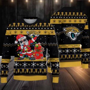 Jacksonville Jaguars Santa Claus Ugly Christmas Sweater