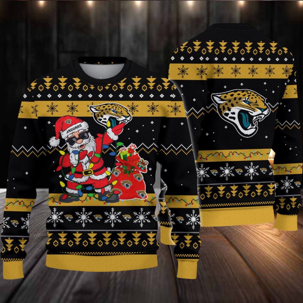 Jacksonville Jaguars Santa Claus Ugly Christmas Sweater Jacksonville Jaguars Santa Claus Ugly Christmas Sweater