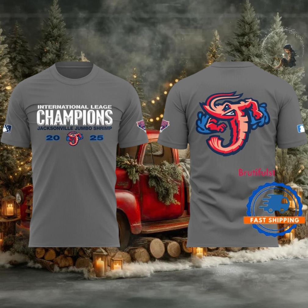 Jacksonville Jumbo Shrimp 2025 International League Champions 3D Shirt Jacksonville Jumbo Shrimp 2025 International League Champions 3D Shirt