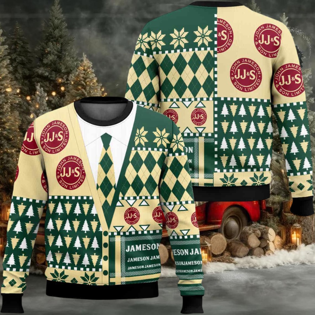 Jameson Suit And Tie Ugly Christmas Sweater Jameson Suit And Tie Ugly Christmas Sweater