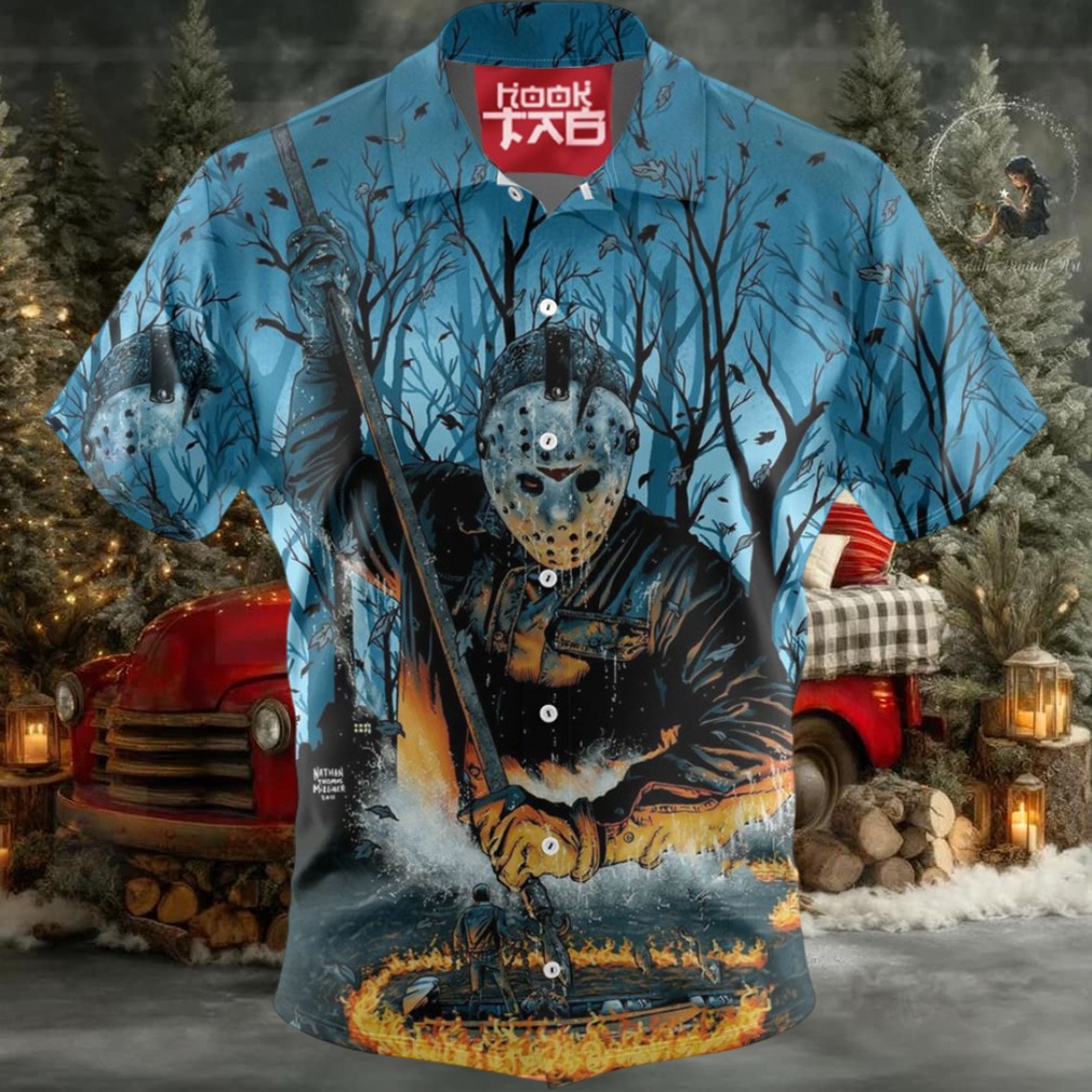 Jason Voorhees Hawaiian Shirt, Friday the 13th Hawaiian Shirt Jason Voorhees Hawaiian Shirt, Friday the 13th Hawaiian Shirt