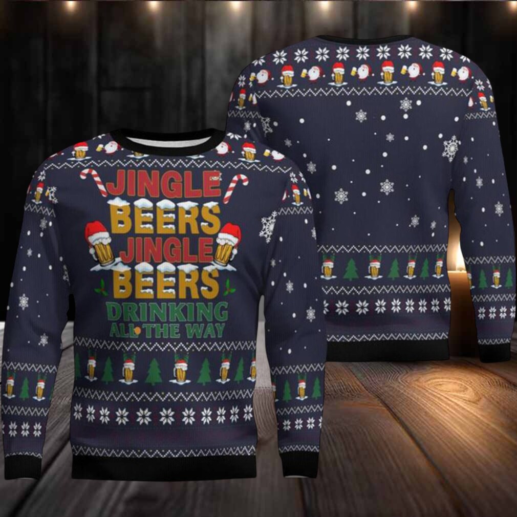 Jingle Beers Drinking All The Ways Ugly Christmas Sweater Jingle Beers Drinking All The Ways Ugly Christmas Sweater