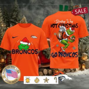 Denver Broncos NFL Grinch Dr. Seuss Stealing Wins Not Christmas Shirt
