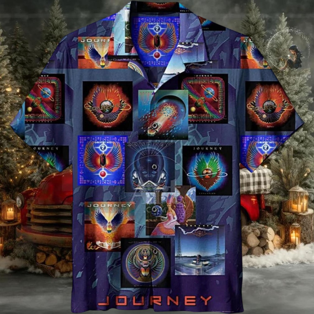 Journey Album Collage Hawaiian Shirt Journey Album Collage Hawaiian Shirt