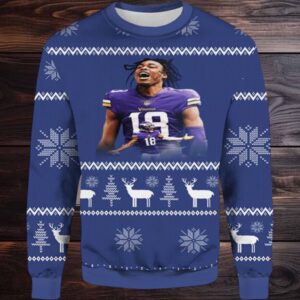 Justin Jefferson Christmas Ugly Sweater