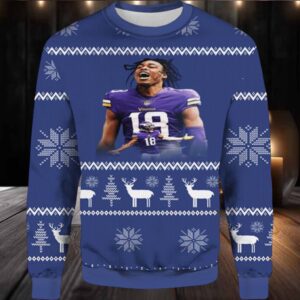 Justin Jefferson Christmas Ugly Sweater
