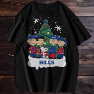 Peanuts Gang Buffalo Bills Christmas T Shirt