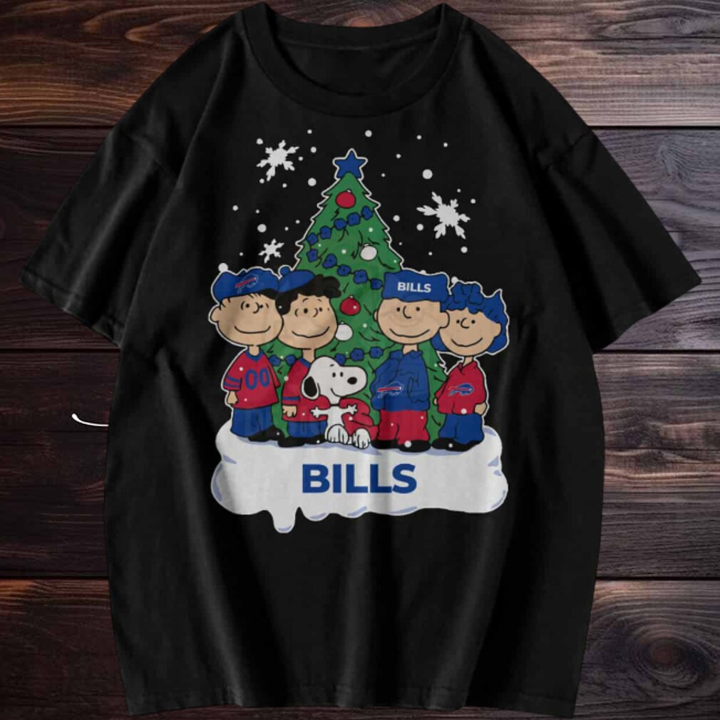Peanuts Gang Buffalo Bills Christmas T Shirt Peanuts Gang Buffalo Bills Christmas T Shirt