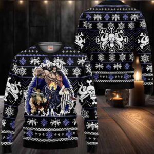 Kaido Beast Pirates Anime Xmas Gifts One Piece Ugly Christmas Sweater