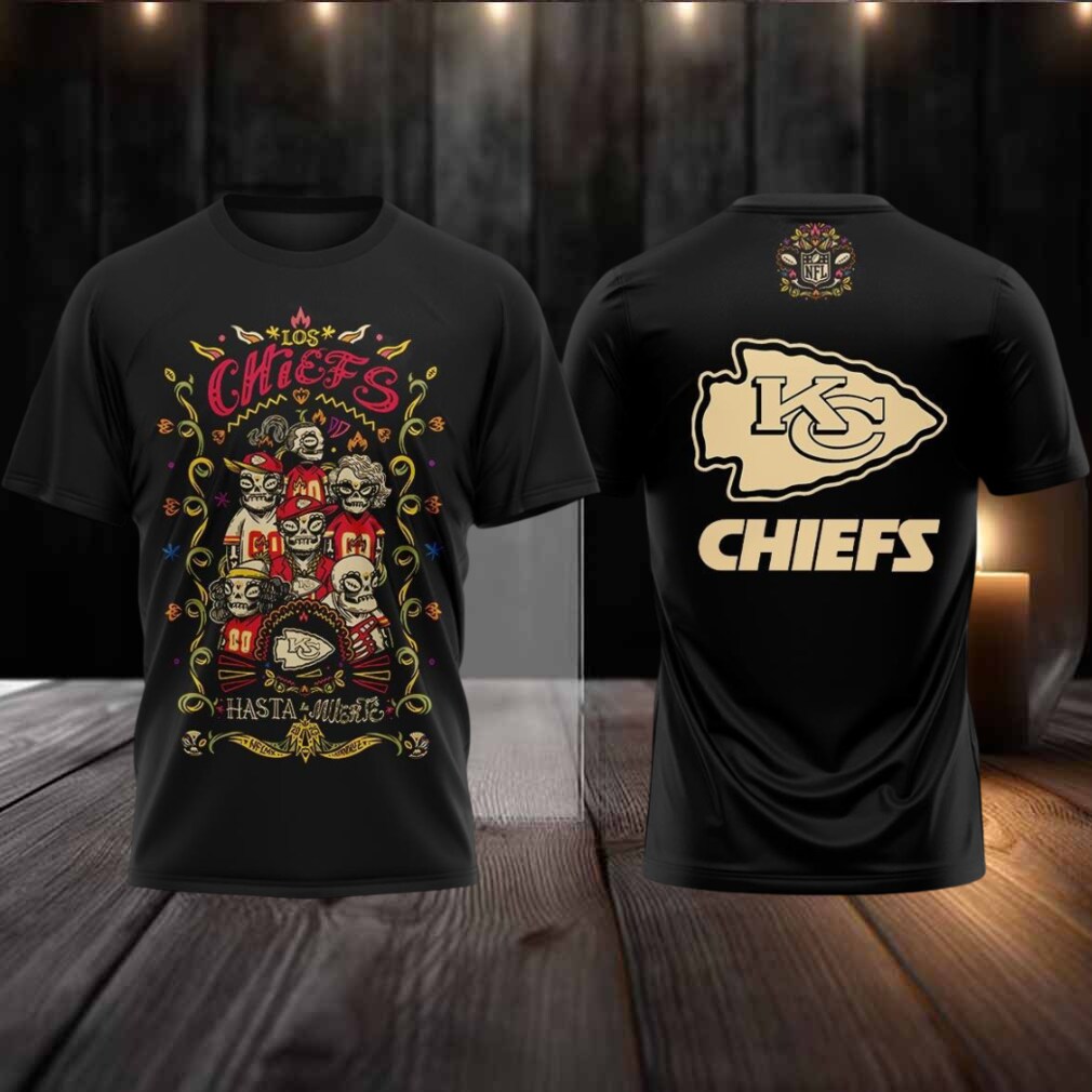 Kansas City Chiefs Celebrating The Day Of The Dead Hasta La Muerte 2025 Hoodie T Shirt Kansas City Chiefs Celebrating The Day Of The Dead Hasta La Muerte 2025 Hoodie T Shirt