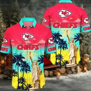 Kansas City Chiefs Hawaii Shirt Statue Of Liberty Aloha Shirt