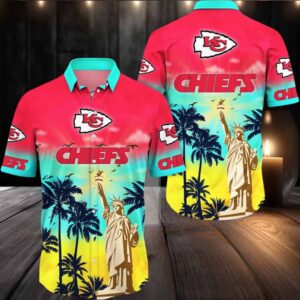 Kansas City Chiefs Hawaii Shirt Statue Of Liberty Aloha Shirt