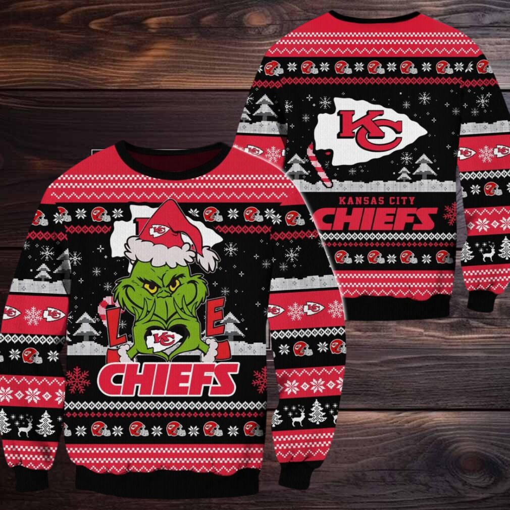 Kansas City Chiefs NFL Grinch Football Limited Ugly Christmas Sweater Kansas City Chiefs NFL Grinch Football Limited Ugly Christmas Sweater