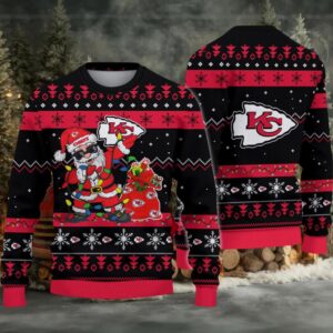 Kansas City Chiefs Santa Claus Ugly Christmas Sweater
