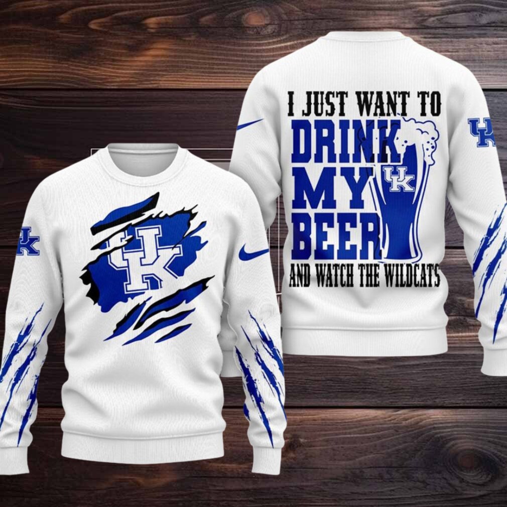 Kentucky Wildcats NCAA I Just Want To Drink My Beer And Watch Aggies Ugy Christmas Sweater Kentucky Wildcats NCAA I Just Want To Drink My Beer And Watch Aggies Ugy Christmas Sweater