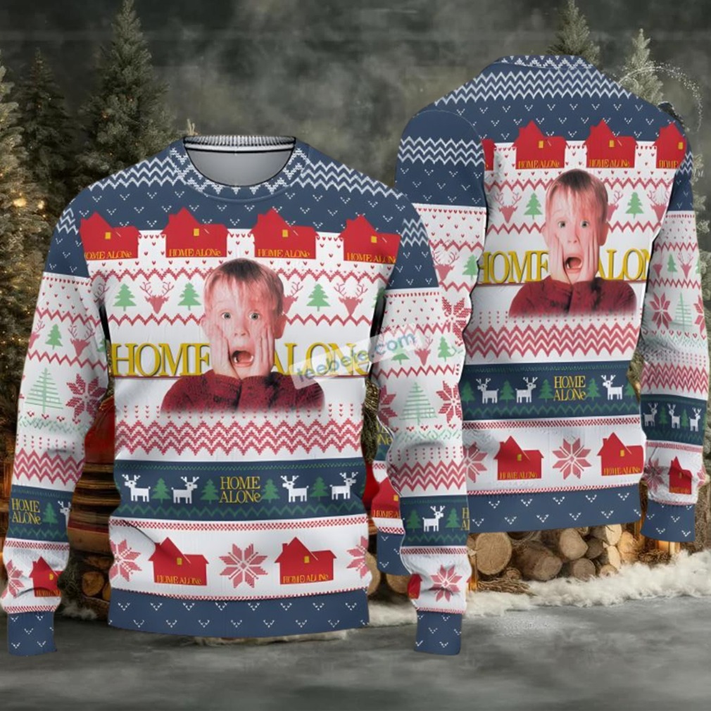 Kevin Home Alone Ugly Christmas Sweater Blue White Most Kevin Home Alone Ugly Christmas Sweater Blue White Most