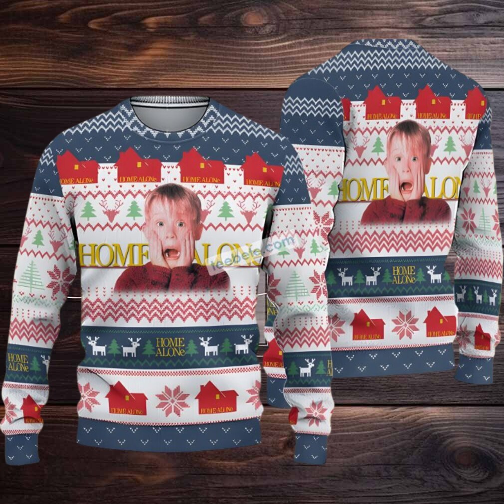 Kevin Home Alone Ugly Christmas Sweater Blue White Most Kevin Home Alone Ugly Christmas Sweater Blue White Most